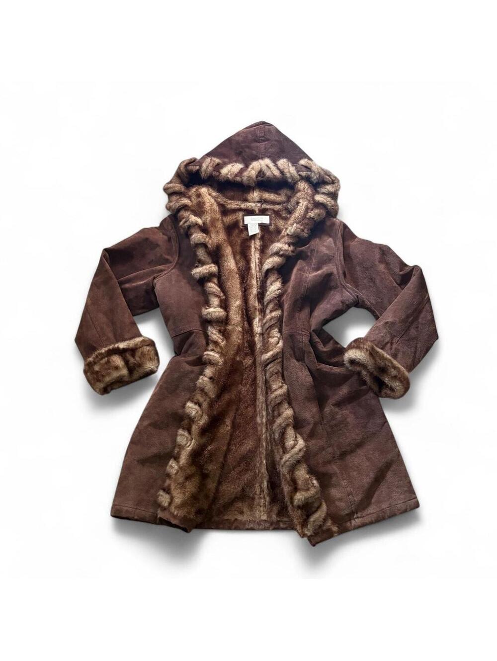 Komitor Vintage Brown Suede Penny Lane Coat 🤎✨